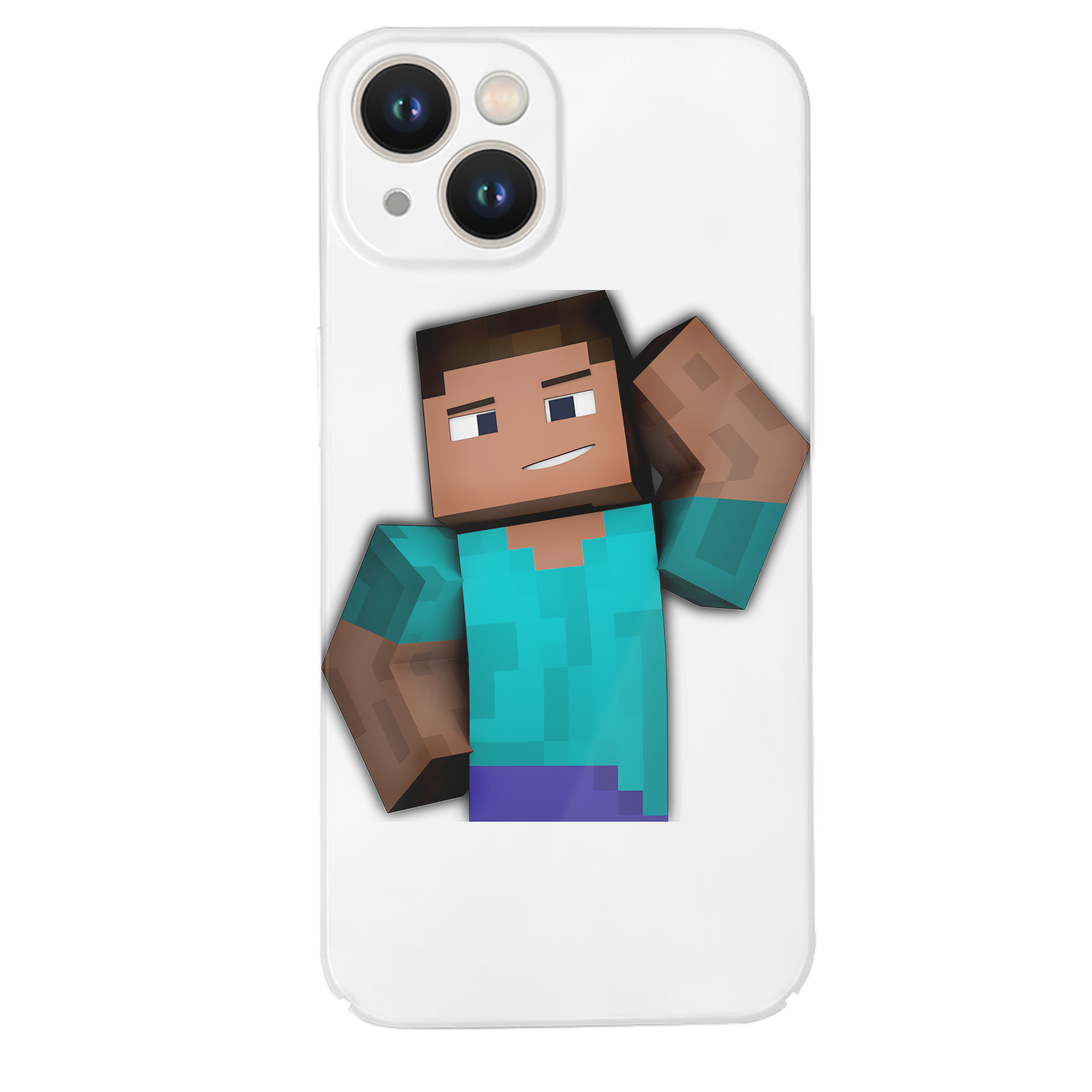 （画像用） マインクラフト ブロックの世界 Minecraft MC Block world 【iPhone 14シリーズ対応】ハードケース
